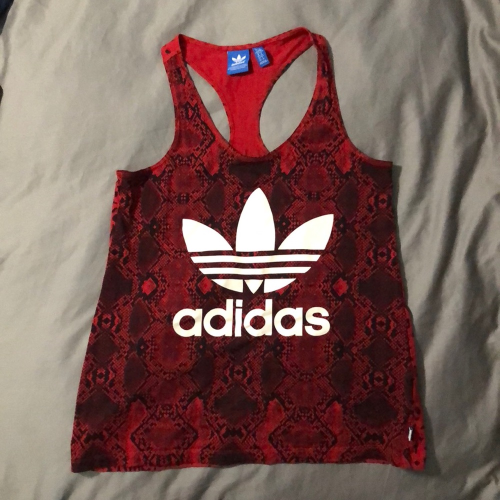 Adidas Red Python Racerback Tank
